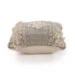LR Resources Cottage Natural and Black Geometric 20 in. x 20 in. Cotton Throw Pillow thumbnail 4