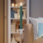ROOT CANDLES A.I. Root 9 in. Timberline Arista Dark Green Taper Dinner Candles, Box of 12 thumbnail 2