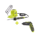 RYOBI 4V QuickTurn Cordless 1/4 in. Hex Screwdriver Kit & 18V ONE+ 40W Soldering Iron Combo thumbnail 1