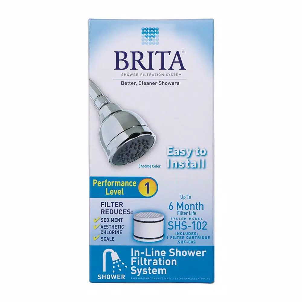 Brita In-Line Shower Filtration System, Chrome