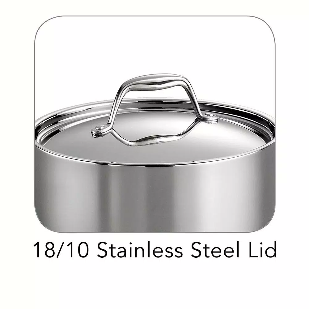 Tramontina Gourmet Tri-Ply Clad 3 Qt. Stainless Steel Sauce Pan with Lid