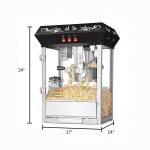 Great Northern Popcorn 850-Watt 8 oz. Black Popcorn Popper Machine thumbnail 2