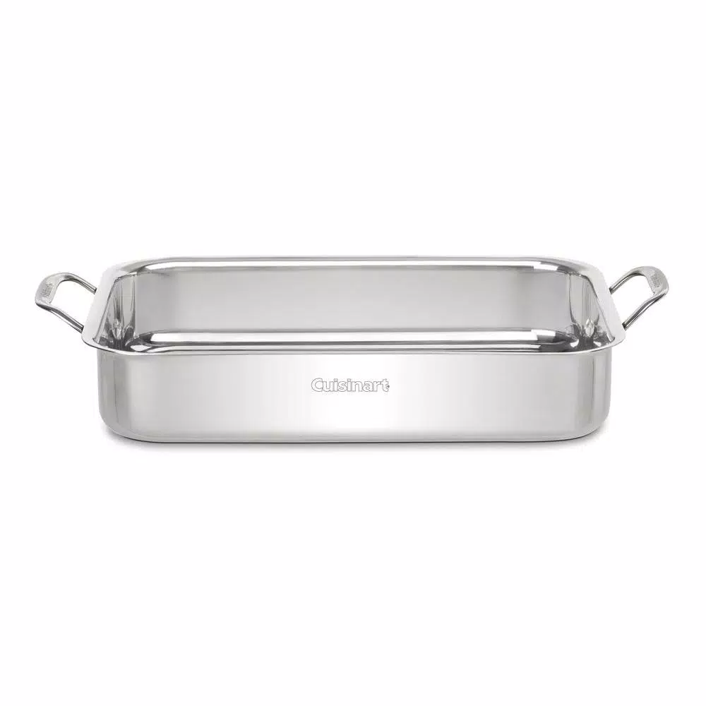 Cuisinart Chef's Classic 14 in. Stainless Steel Lasagna Pan with Roasting Rack