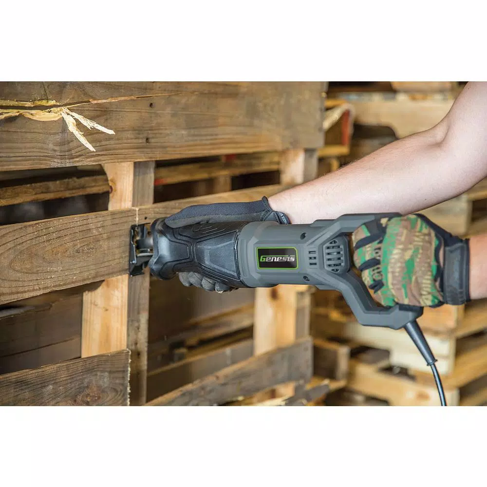 Genesis GRS750 7.5 Amp Variable Speed Reciprocating Saw with Quick-Change System