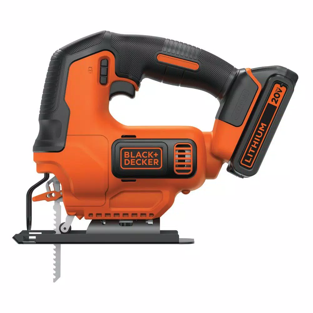 BLACK+DECKER 20V MAX Cordless Jigsaw Kit with 1.5 Ah Lithium-Ion Battery and Charger