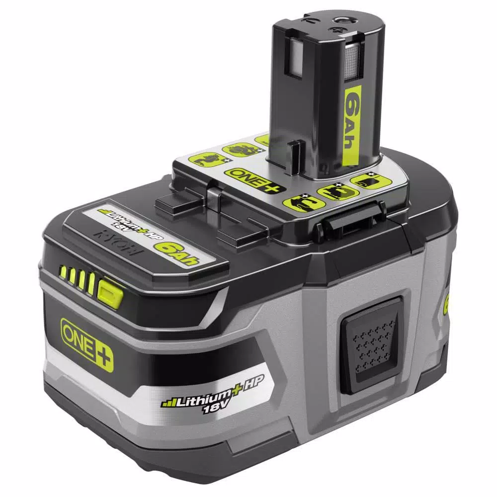RYOBI 18V ONE+ LITHIUM+ HP 6.0 Ah High Capacity Battery and Charger Kit