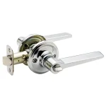 Copper Creek Zane Contemporary Polished Stainless Steel Privacy Lever, Interior Door Handle thumbnail 1
