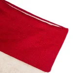 Glitzhome 21 in. LED Embroidered Linen Christmas Stocking - Reindeer Design thumbnail 4