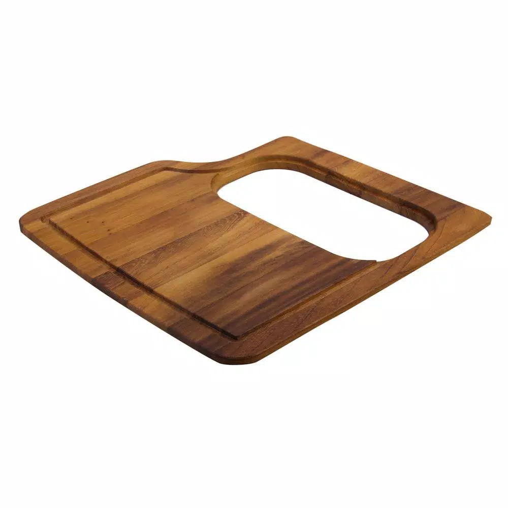 ALFI BRAND Iroko Wood Cutting Board with Polyethylene Insert - Made in Italy