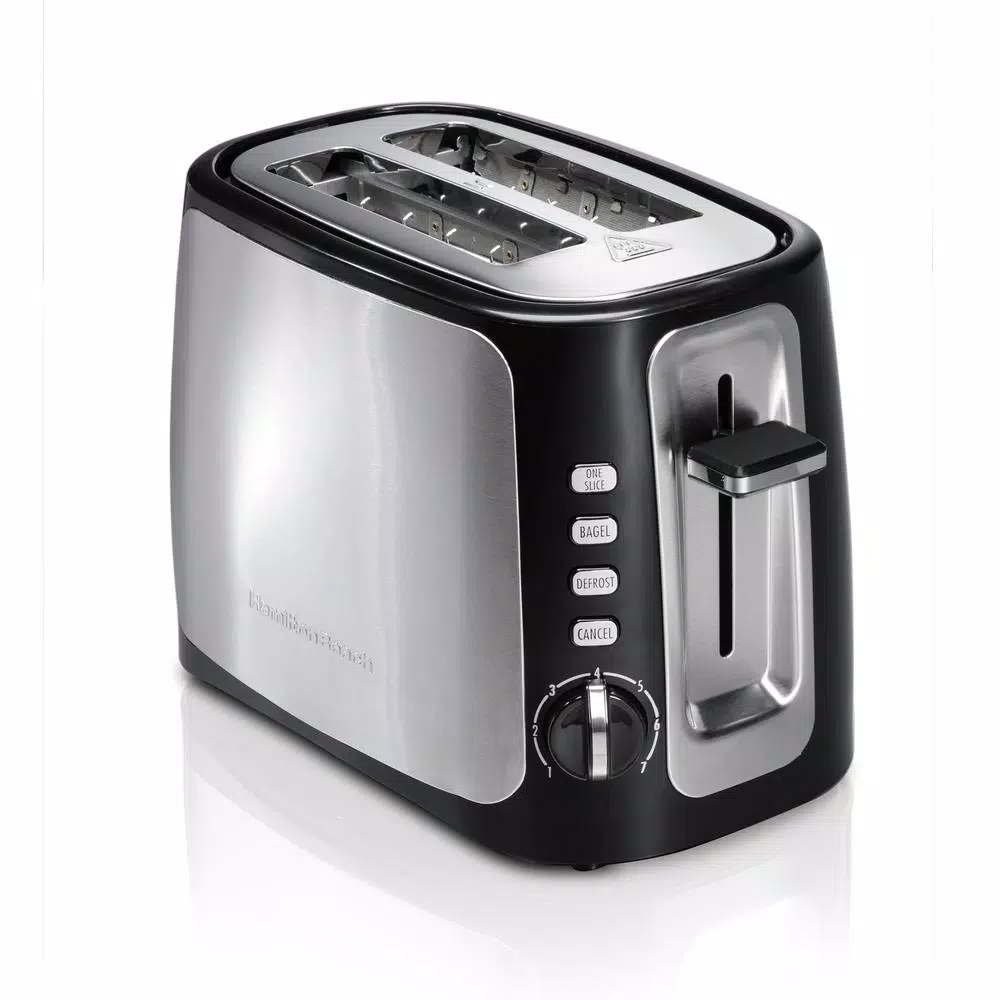 Hamilton Beach Sure-Toast 2-Slice Stainless Steel Wide Slot Toaster, 800W