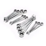 GearWrench 14-Piece 12-Point SAE/Metric Reversible Ratcheting Combination Wrench Set thumbnail 5
