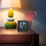 La Crosse Technology 5 in. Color Projection Atomic Digital Alarm Clock with Wireless Outdoor Sensor thumbnail 7