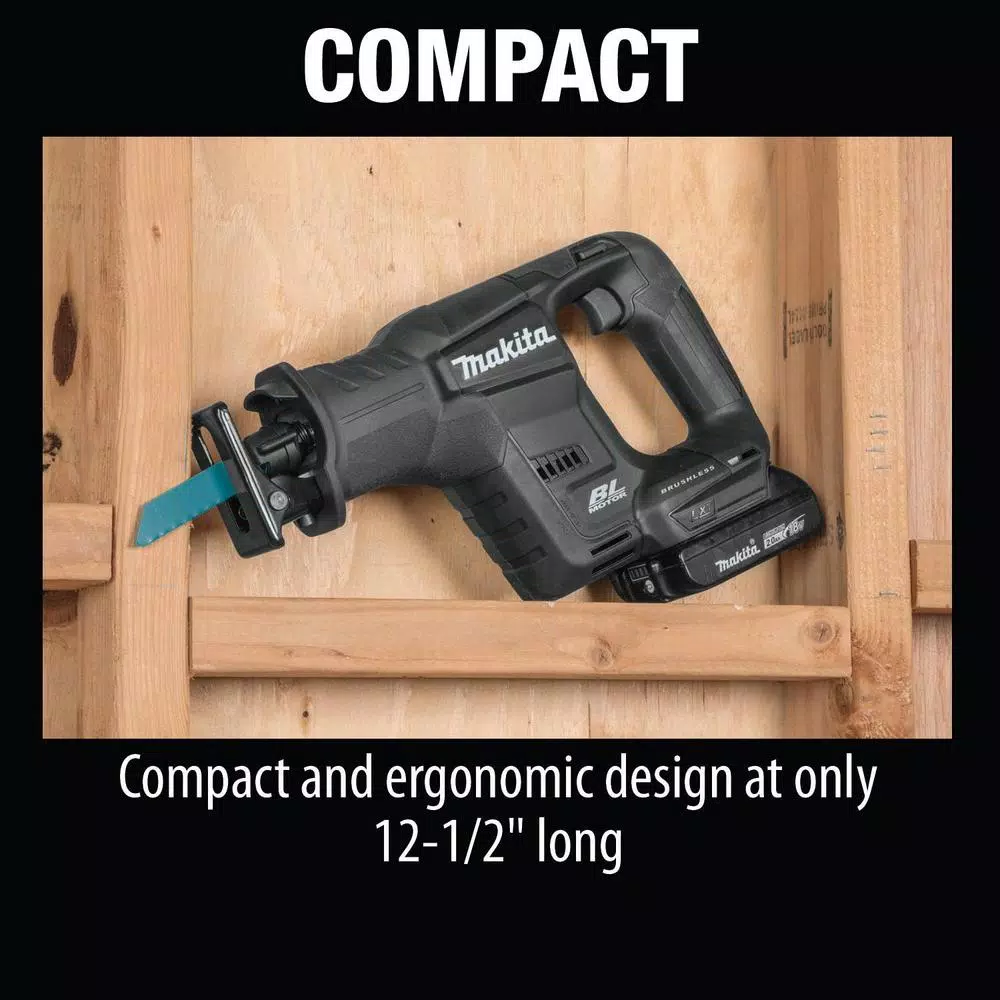 Makita 18V LXT Sub-Compact Brushless Cordless Reciprocating Saw Kit (2.0 Ah)