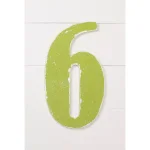 Jeff McWilliams Designs 18 in. Oversized Unfinished Wood Number 6 Wall Decor thumbnail 2