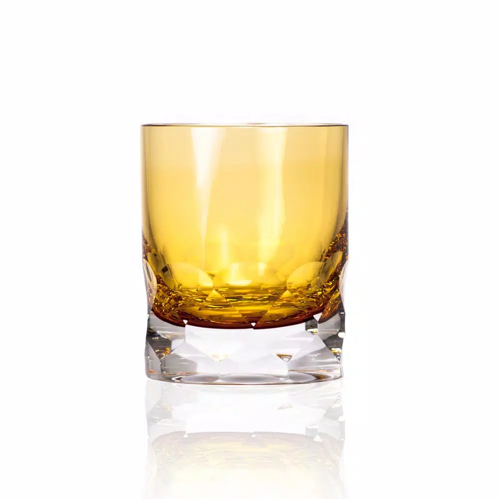 Rolf Glass Vienna 7 oz. Amber Old-Fashioned Glass Set (Set of 2)