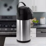 MegaChef 3L Stainless Steel Airpot Hot Water Dispenser, Double Insulated Beverage Server thumbnail 2