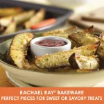 Rachael Ray Oven Lovin' 5-Piece Nonstick Aluminum Bakeware Set, Gray and Orange thumbnail 7