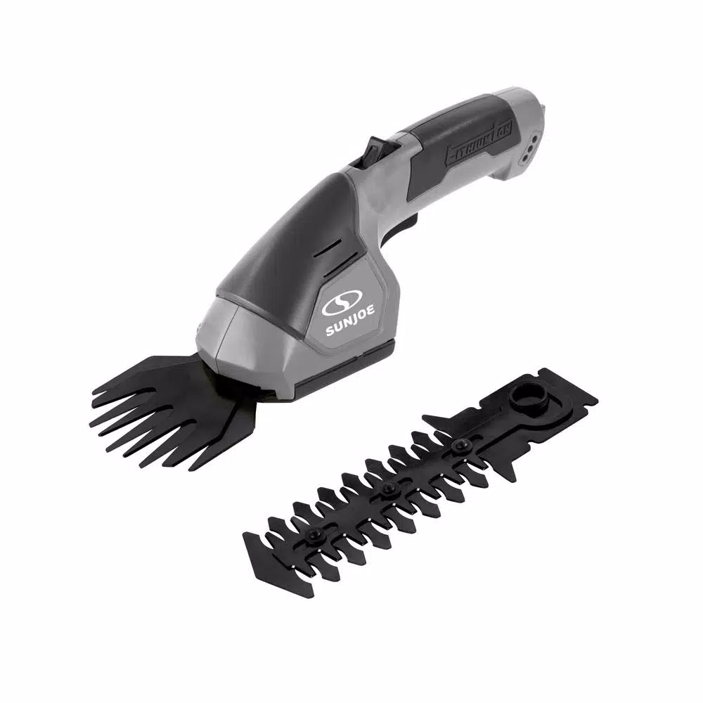 Sun Joe HJ604C 2-in-1 Cordless 7.2V Grass Shear and Hedge Trimmer, Gray