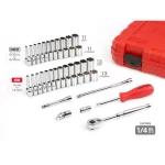 TEKTON 129-Piece Mechanics Socket Set, 1/4 in. and 3/8 in. Drive, Metric and SAE thumbnail 2