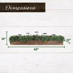 Fraser Hill Farm 10 in. Holiday Candle Holder Centerpiece with Faux Boxwood and Red Berries thumbnail 4