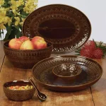Certified International Aztec 88 oz. Stoneware Bean Pot with Lid thumbnail 2