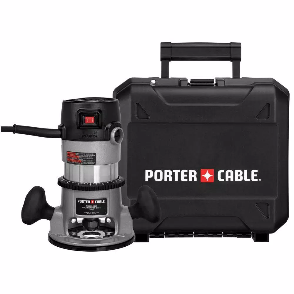 Porter-Cable 1.75 HP Fixed Base Router Kit, 11 Amp, 27500 RPM