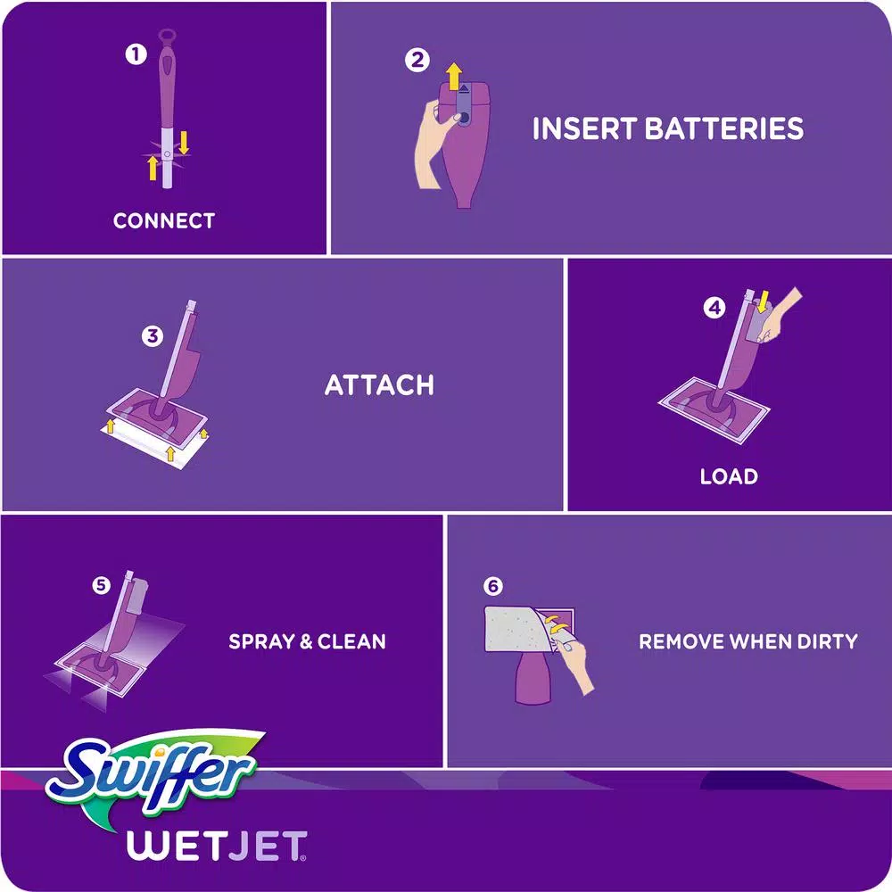 Swiffer WetJet Multi-Surface Floor Cleaner Solution Refill, 42.2 oz (2-Pack)