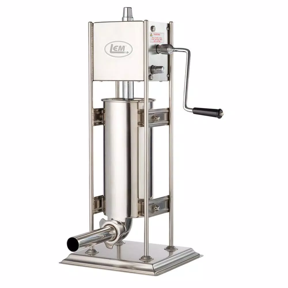 LEM Big Bite Dual Gear Sausage Stuffer - 10 lb. Stainless Steel Vertical