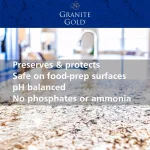 Granite Gold Natural Stone Daily Cleaner, Streak-Free Formula, 24 oz (3-Pack) thumbnail 5