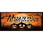 My Door Decor Night of the Jack-O'-Lantern 7 ft. x 16 ft. Halloween Garage Door Decor Mural thumbnail 1