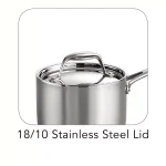 Tramontina 1.5 Qt Tri-Ply Clad Stainless Steel Sauce Pan with Lid thumbnail 4