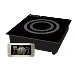SPT Commercial Built-In Induction Food Warmer - 20 Temperature Settings - Black & Stainless Steel thumbnail 1