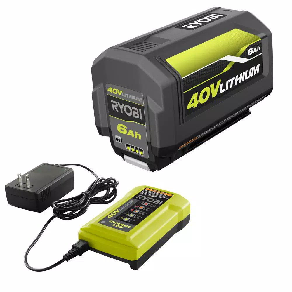 RYOBI 40V 20 in. Brushless Cordless Self-Propelled Lawn Mower with 6.0 Ah Battery and Charger
