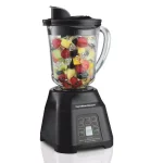 Hamilton Beach 40 oz. Smoothie Smart Blender, 2-Speed Black Glass Jar Blender thumbnail 2