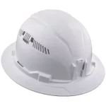 Klein Tools Vented Full Brim Style Hard Hat, Class C, Type 1, White thumbnail 4