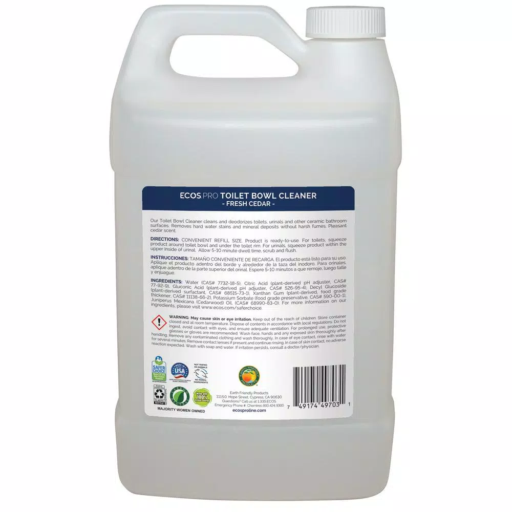 ECOS Pro Toilet Cleaner, 128 oz. - Plant-Based Hard Water Stain Remover