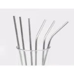 ExcelSteel 14-Piece Stainless Steel Reusable Straw Set with Cleaning Brushes thumbnail 4