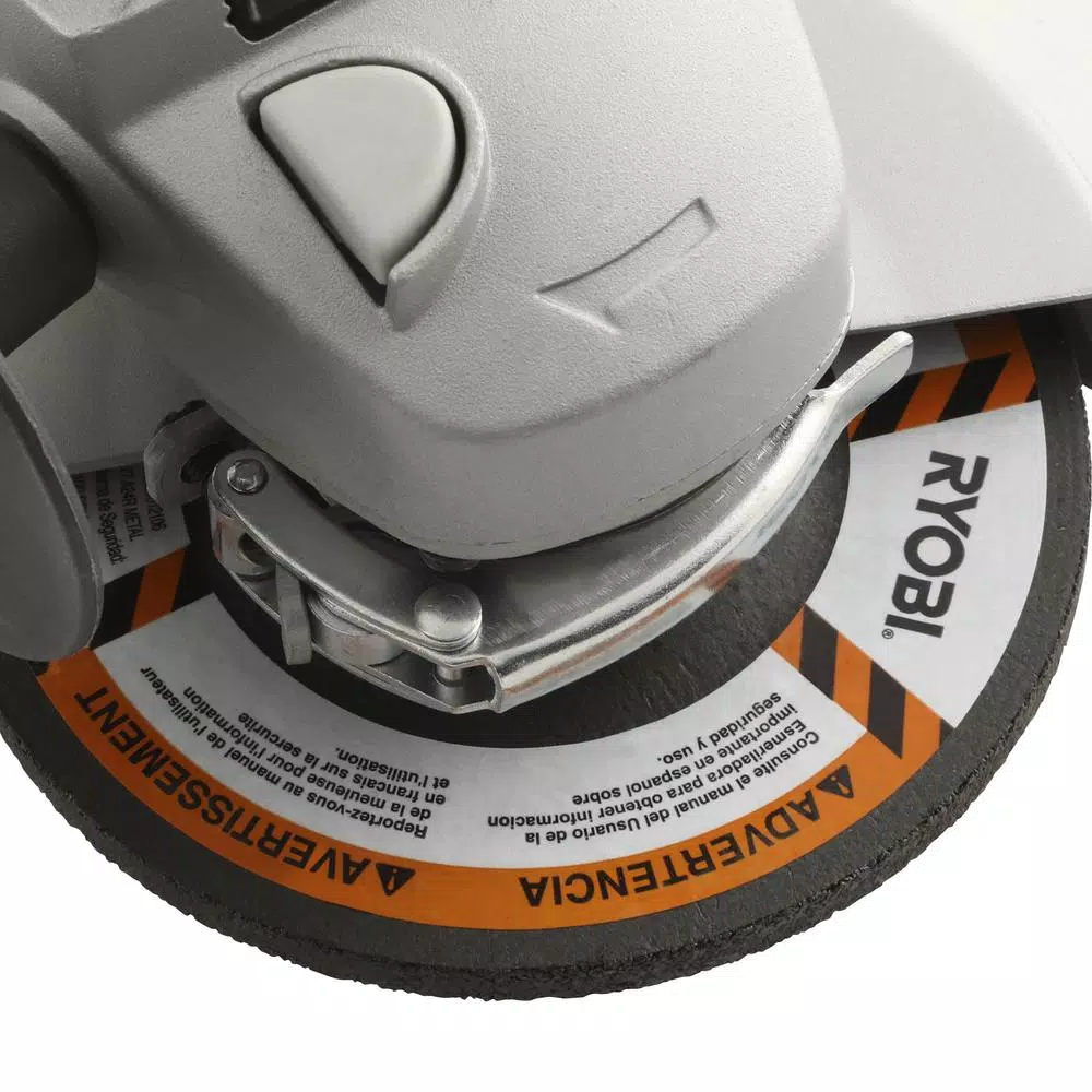 RYOBI 7.5 Amp 4.5 in. Corded Angle Grinder with GRIPZONE Technology
