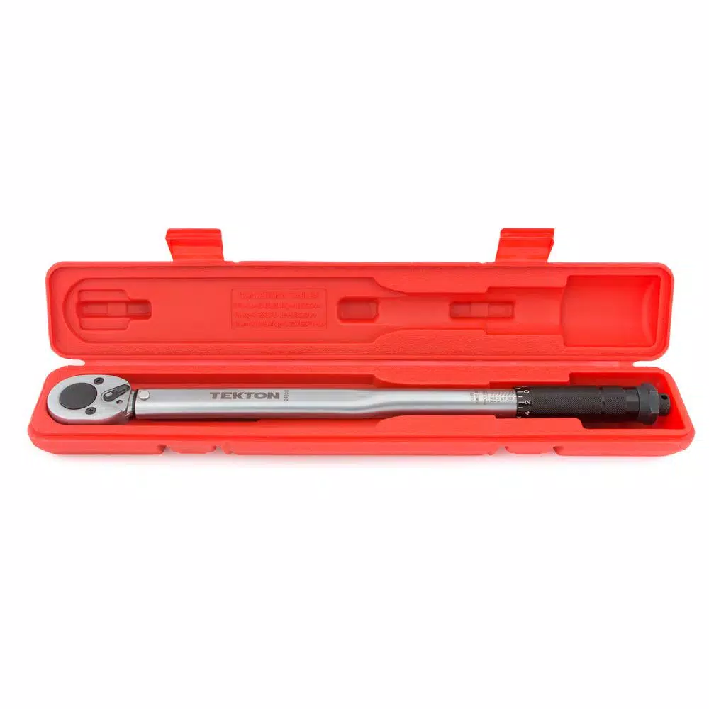 TEKTON 1/2 in. Drive Click Torque Wrench, 10-150 ft.-lb.