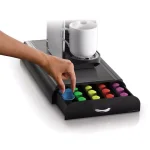 Mind Reader Anchor 50-Capacity Black Nespresso Capsule Storage Drawer with Heat-Resistant Top thumbnail 3