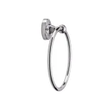 Croydex Wimborne Flexi-Fix Wall-Mounted Towel Ring, Chrome Finish thumbnail 3