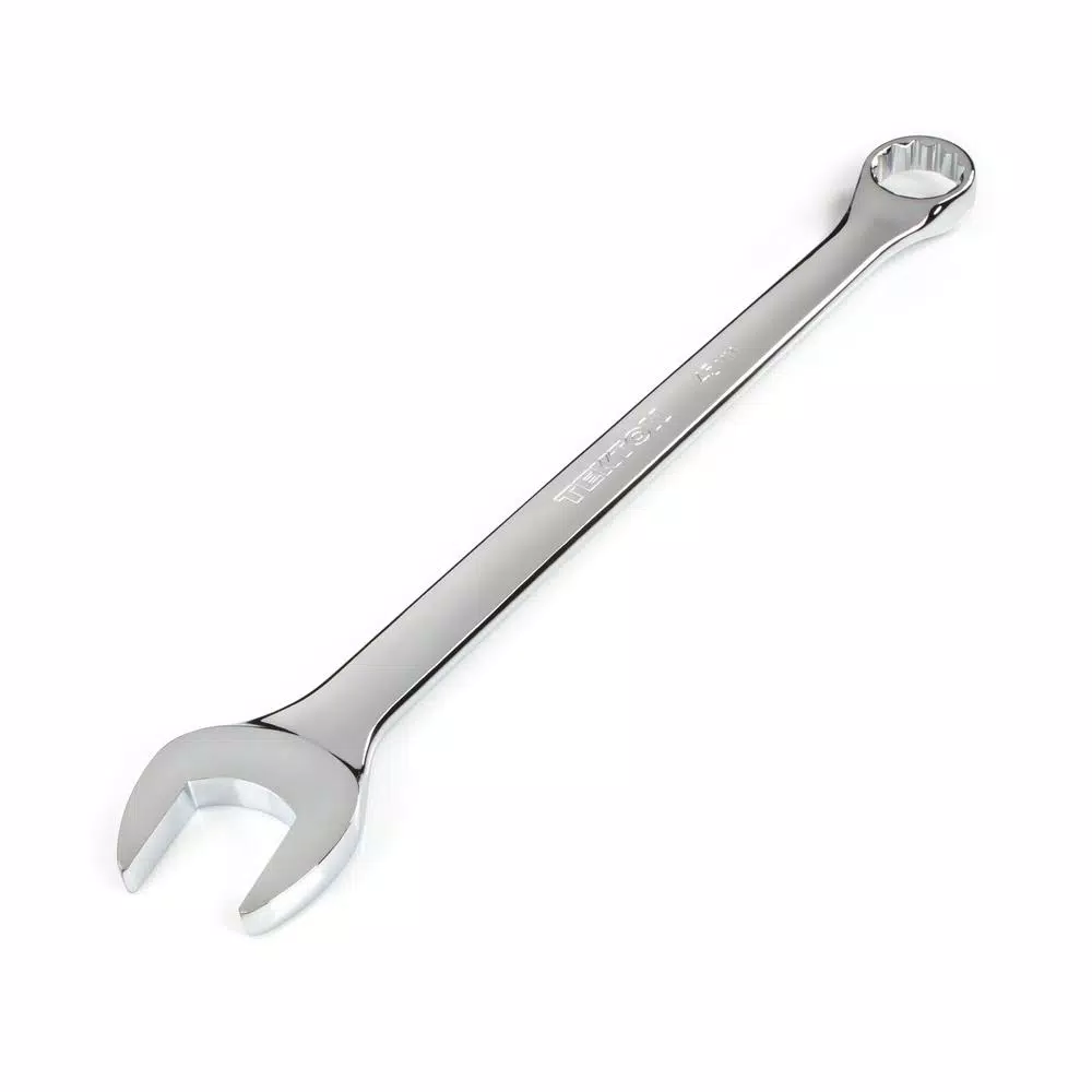 TEKTON 45 mm Combination Wrench, 12-Point Box End, Chrome Vanadium Steel
