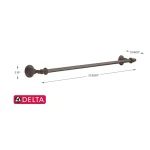 Delta Victorian 24 in. Single Towel Bar in Venetian Bronze thumbnail 3