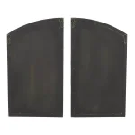 Aspire Home Accents Pueblo Distressed Off-White Wood Arch Windowpane Mirror Set (27 x 15 in.) thumbnail 5