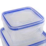 Kitchen Details 16-Piece Food Storage Container Set with Airtight Clip-Lock Lids, Blue thumbnail 4