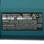 Makita 5 in. 12 Amp SJS High-Power Angle Grinder with Variable Speed thumbnail 7