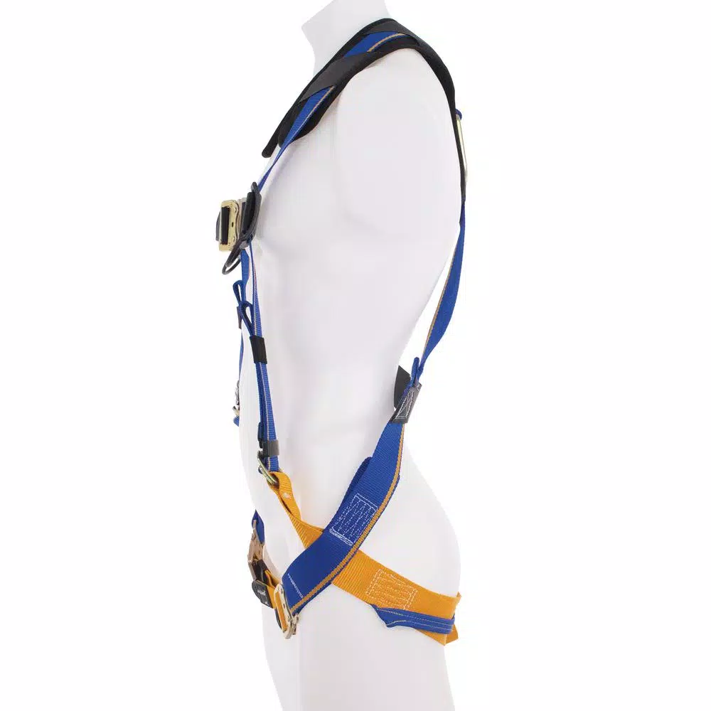Werner Blue Armor 2000 Standard 1 D-Ring Safety Harness, Medium/Large, Blue