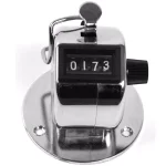 Stalwart Manual Tally Counter Clicker with Metal Casing and 4-Digit Display thumbnail 1