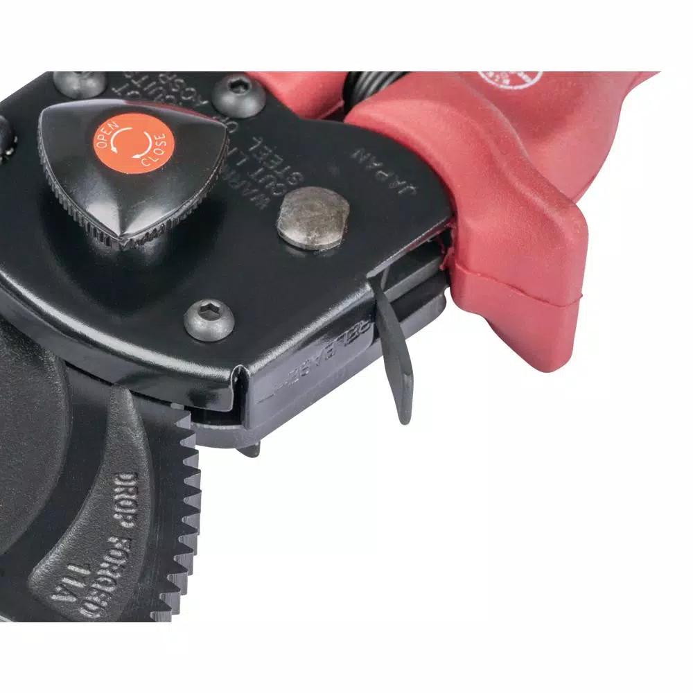 Klein Tools Compact Ratcheting Cable Cutter - High-Leverage Hand Tool for Copper, Aluminum & Communication Cables