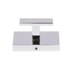 Italia Genoa Single Robe Hook, Polished Chrome, Solid Brass thumbnail 1